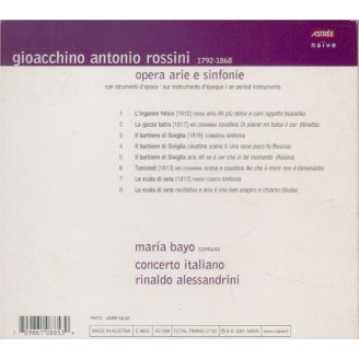 Opera arie e sinfonie